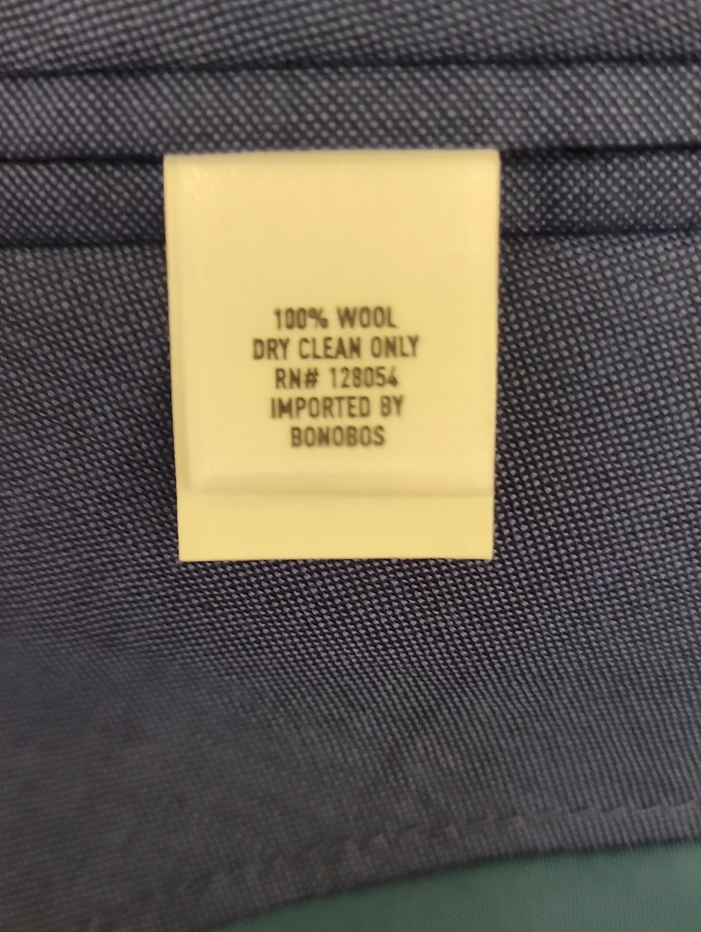 Bonobos Navy Blue Two-Button  Slim Fit Super 100s Sport Coat 38R Summer Office